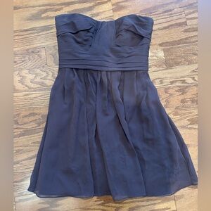 Priscilla of Boston Strapless Brown Dress